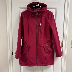 Calvin Klein Softshell Anorak Raincoat Hooded Jacket